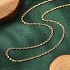 304 Stainless Steel Lumachina Chain Necklaces NJEW-F248-17A-G-1
