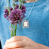 DIY Blank Rectangle Pendant Making Kit DIY-GO0001-70-5