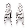 304 Stainless Steel Pendants STAS-T065-21B-P-1