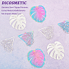 40Pcs 4 Style 201 Stainless Steel Filigree Pendants STAS-DC0010-05-4