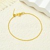 Brass Cable Chains Bracelets for Women BJEW-G735-09G-3
