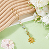 Natural Gemstone Beads Pendant Decorations HJEW-WH20019-01G-3