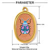 Printed 304 Stainless Steel Pendants STAS-OY003-49G-02-2