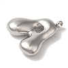 Non-Tarnish 304 Stainless Steel Pendants STAS-M017-08P-01-2