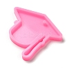 Graduation Season Theme Silicone Keychain Pendant Molds AJEW-M221-04A-4
