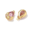 Brass Micro Pave Cubic Zirconia Pendants KK-Z136-06G-02-2