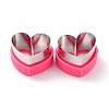 430 Stainless Steel Heart Shaped Cookie Candy Food Cutters Molds DIY-I076-07P-1