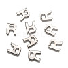 Tarnish Resistant 304 Stainless Steel Letter Charms X-STAS-O072-R-2