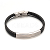PU Leather Cord Bracelets BJEW-E271-01P-1