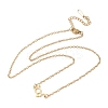 304 Stainless Steel Chemical Symbol Pendant Necklaces NJEW-Z073-03G-04-4