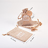  Hemp Packing Pouches and Jewelry Display Kraft Paper Price Tags ABAG-NB0001-12-2