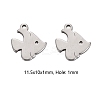 304 Stainless Steel Charms STAS-CJC0008-22P-3