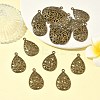 Tibetan Style Alloy Filigree Teardrop Pendants LS-X-TIBEP-Q041-042AB-NR-5