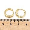 Sun Brass Micro Pave Clear Cubic Zirconia Hoop Earrings EJEW-D348-19G-3