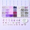 DIY Glass & CCB & ABS Plastic Imitation Pearl Beads Bracelets Mkaing Kits DIY-FS0007-17-9