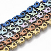 Electroplated Non-magnetic Synthetic Hematite Beads Strands G-S365-026-1