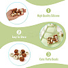 Silicone Beads Round Rubber Bead 15MM Loose Spacer Beads for DIY Supplies Jewelry Keychain Making FIND-TA0008-90B-6