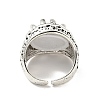 Claw with Evil Eye Resin Open Cuff Ring LS-RJEW-D118-02AS-2