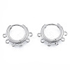Tarnish Resistant 304 Stainless Steel Hoop Earrings Findings LS-STAS-N092-188-1