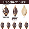 20Pcs Alloy Enamel Pendants ENAM-SC0008-18-2