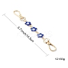 Alloy Enamel Evil Eye Flower Link Bag Strap FIND-YW00004-3