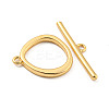 Brass Toggle Clasps KK-A223-04G-5