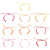 30Pcs 10 Styles Adjustable Waxed Polyester Cord Bracelet Making AJEW-TAC00051-1