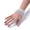 Natural Gemstone Beads Stretch Bracelets BJEW-JB04170-4