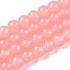 Baking Paint Imitation Jade Glass Round Bead Strands DGLA-Q021-10mm-03-1