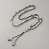 Muslim Acrylic Round Prayer Beads Bracelets BJEW-WH0031-013C-1