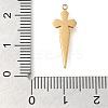 304 Stainless Steel Pendants STAS-P369-05G-3