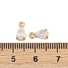 Brass Micro Pave Cubic Zirconia Pendants KK-K374-07G-03-3