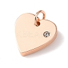 316 Surgical Stainless Steel Pendants LS-STAS-K178-05RG-2