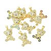 Brass Micro Pave Cubic Zirconia Pendants ZIRC-F138-08G-1