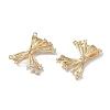 Brass Micro Pave Clear Cubic Zirconia Pendants KK-H482-06G-2