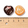 Printed Opaque Acrylic Beads MACR-F084-09-3