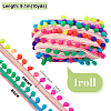 10 Yards Polyester Pom Pom Ball Tassel Ribbons DIY-PH0033-31-2