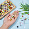 160Pcs 8 Colors Opaque Acrylic Beads MACR-DC0001-13-3