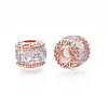 Rack Plating Alloy European Beads MPDL-N039-199-01RG-2