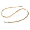 304 Stainless Steel Twist Chain Necklaces for Women NJEW-G140-08A-GP-2