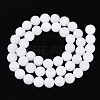 Dyed Natural White Jade Round Bead Strands G-Q937-20-2