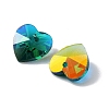 Electroplate Glass Charms GGLA-Z002-02M-2