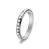 Rotatable Version Korean StyleRotatable Stainless Steel Finger Ring for Men PW-WGAB2A4-03-1