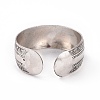 Bohemia Tibetan Style Alloy Thick Open Cuff Bangle for Women LS-BJEW-E002-01AS-06-3