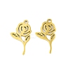 5Pcs 201 Stainless Steel Pendants STAS-M056-06G-1
