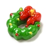 Christmas Opaque Resin Cabochons RESI-R453-01G-2