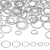120Pcs 6 Styles Tarnish Resistant 304 Stainless Steel Open Jump Rings STAS-LP0001-63-1