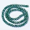 Electroplate Glass Beads Strands EGLA-A044-P6mm-B09-2