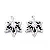 Alloy with ABS Imitation Pearl & Crystal Rhinestone & Acrylic Pendants PALLOY-Q466-04P-04-1