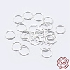 925 Sterling Silver Soldered Closed Jump Rings STER-F036-03S-0.7x6-3